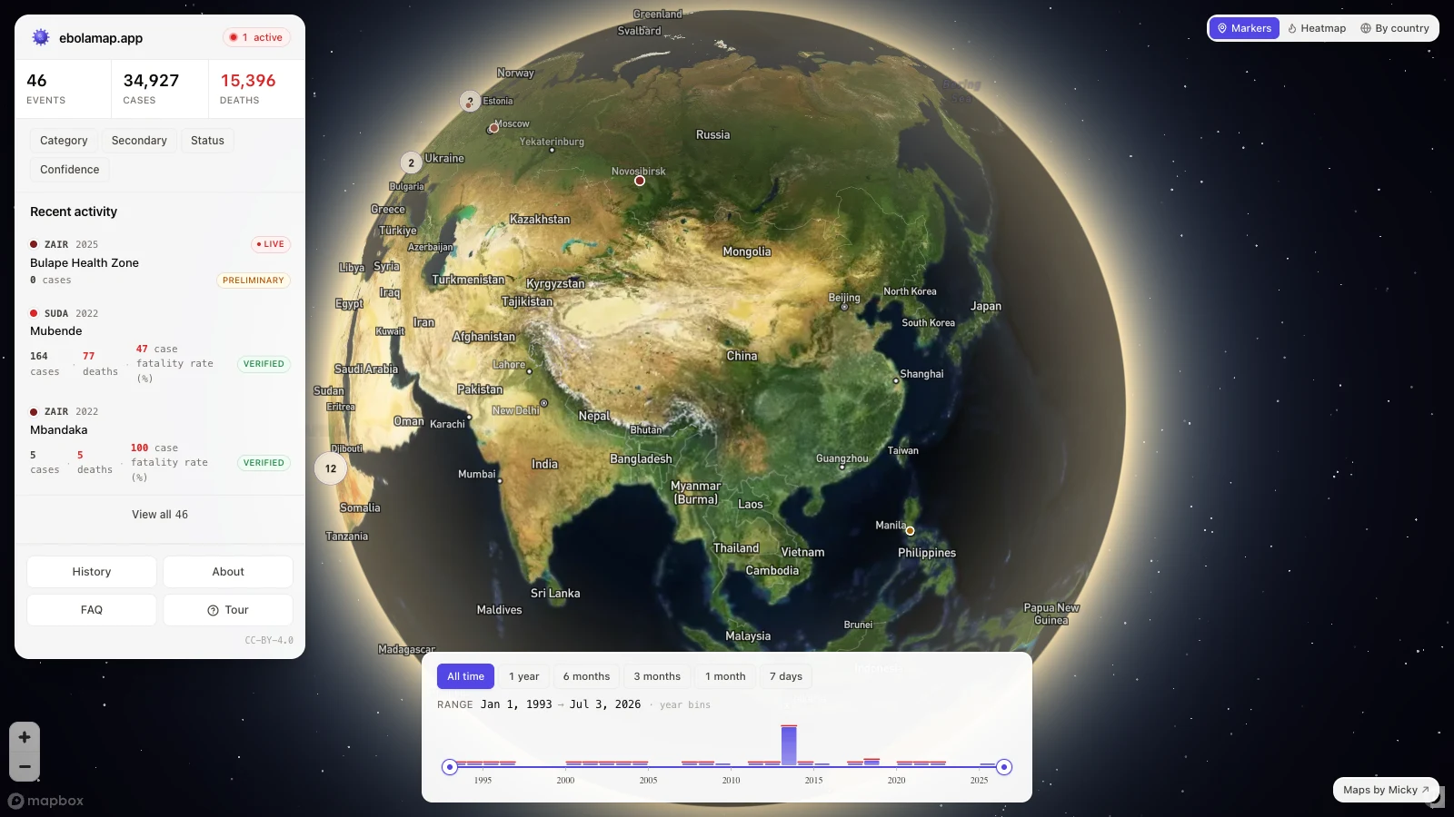Ebola Map